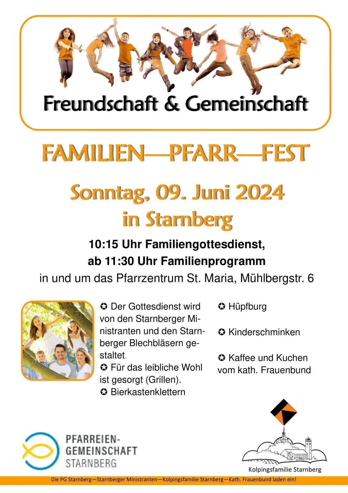 Einladung Pfarrfest Starnberg 2024